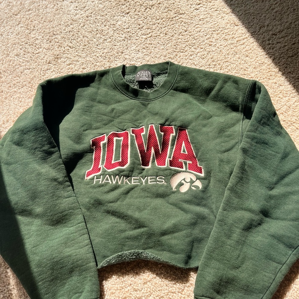 Ackly Moods Hawkeye Cropped Crewneck
